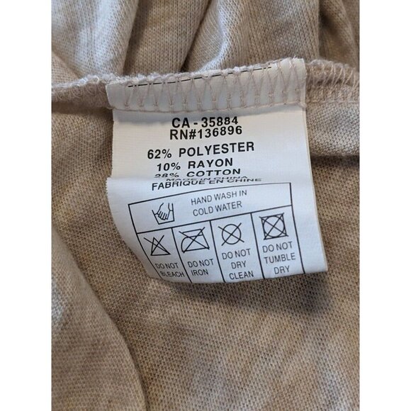 Cativa Lagenlook Dress Womens Size XL Mixed Media Sleeveless Neutrals Beige Boho - Picture 6 of 7